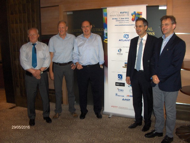 The board of Directors EFNMS.<BR>
 From left: Per Schjolberg (NO), Herman Baets (BE), Franco Santini (IT), Cosmas Vamvalis (GR), David Merbecks (DE).
