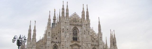 Il duomo di Milano.