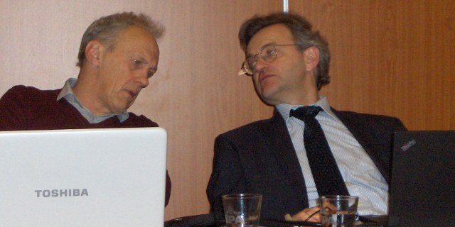 left: the Chairman Herman Baets (BE); right: David Merbecks (DE)
