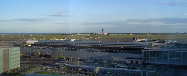 Copenhagen Airport, view from the meeting place