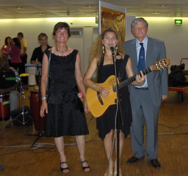 Reception of the Brazilian delegation with Ditarso -<BR>
a Brazilian groupe playing also at the Montreux Jazzfestival.