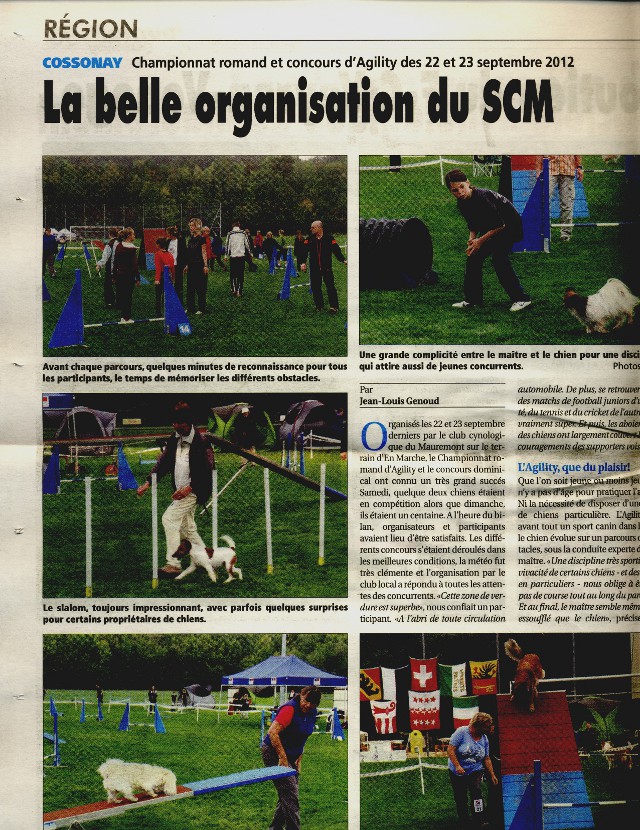 Baika dans le journal de Cossonay.