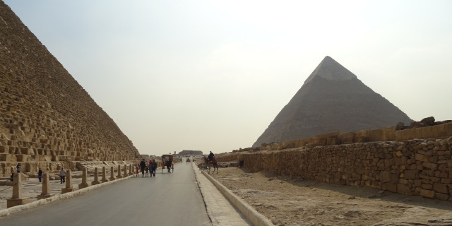 The pyramids at Giza