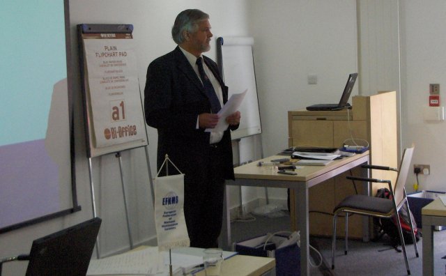 Mr. Hans Klemme Wolff was elected as the new Chairman EFNMS.<BR>
Congratulations!