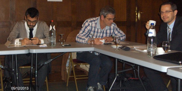 from left: Paolo Cueno (IT), Federchimica; Frans Rosendaal (NL), Dr. W. Kolb Nederland BV,<BR>
Sven Ebert (DE), Sächsische Bildungsgesellschaft für Umweltschutz und Chemieberufe Dresden mbH.