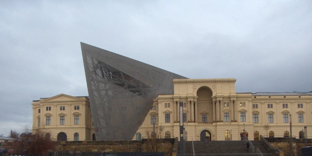 Military History Museum in Dresden, star architect Daniel Libeskind